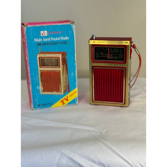 Vintage Windsor Multi-Band Pocket Radio AM, FM, Weather Model 2131 Untested - Picture 2 of 13